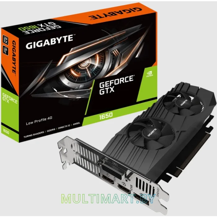 Видеокарта Gigabyte GeForce GTX 1650 D6 Low Profile 4GB GDDR6 (GV-N1656D6-4GL)